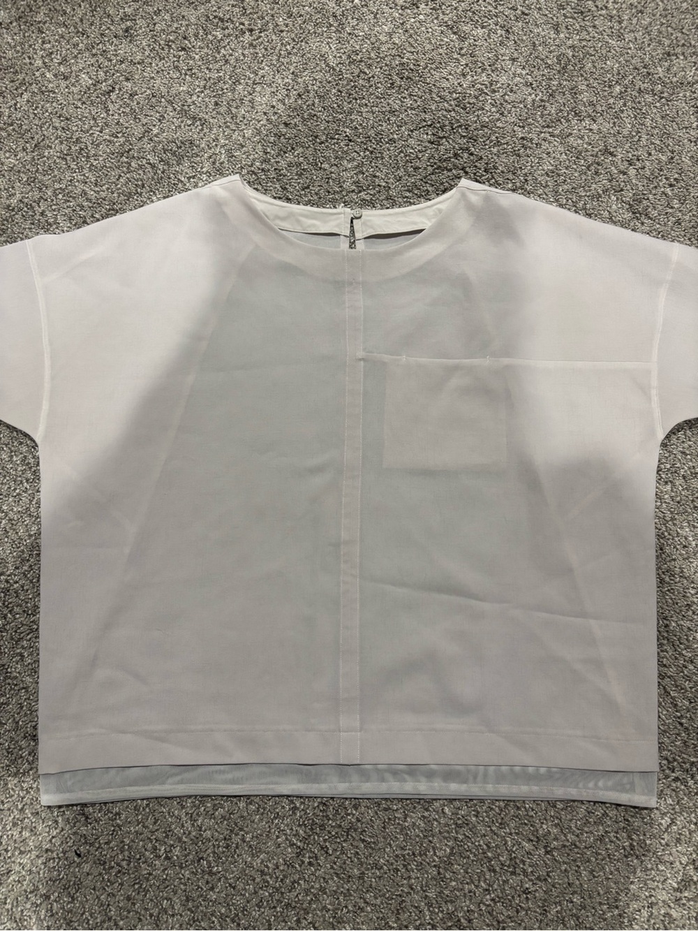 lululemon athletica cream Boxy Short-Sleeve Top